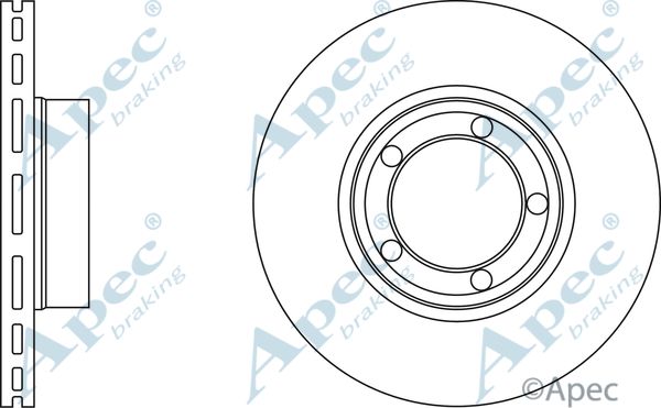 APEC BRAKING Jarrulevy DSK767